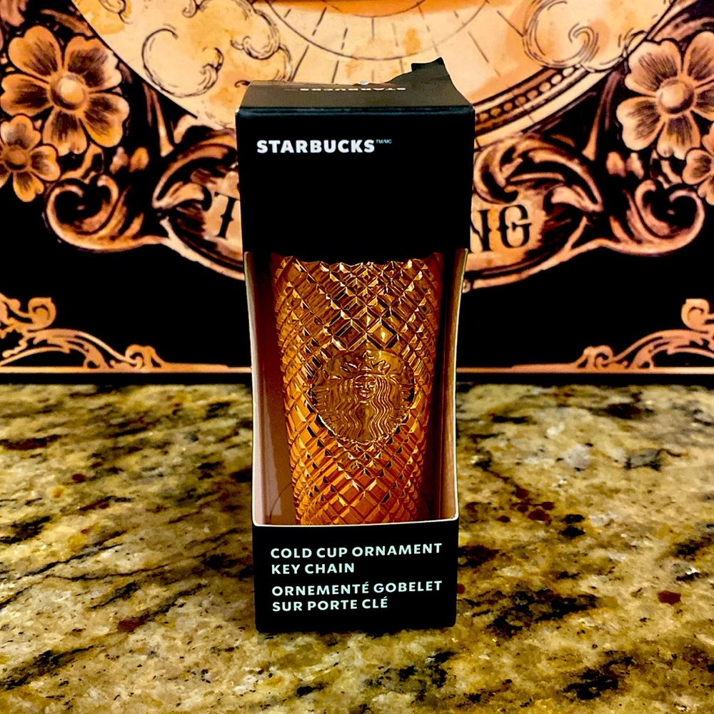 Starbucks mini cold cup keychain/ornament!!